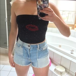 Black tube top